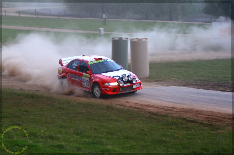 Bailey and Earley : Austrlian Rally Championships at Lardner Park