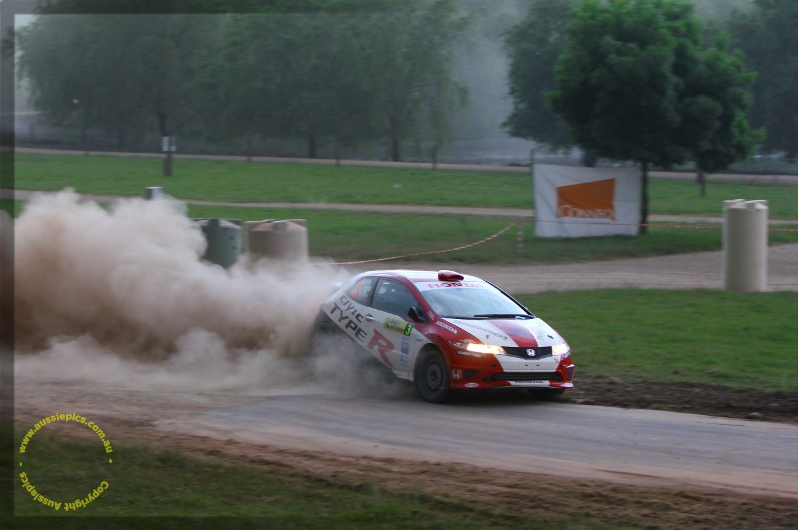 Eli Evans and Glen Weston : Austrlian Rally Championships at Lardner Park