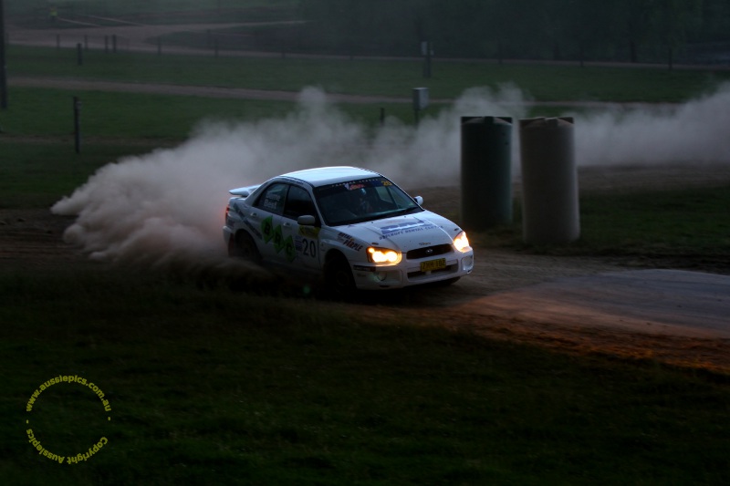 John Berne and Tony Best : Austrlian Rally Championships at Lardner Park