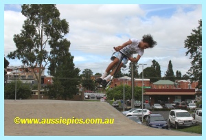 More airtime from a scooter More airtime from a scooter