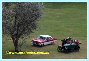 Historic cars at the Ficifolia festival Drouin 2011