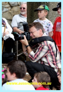 Chris the photographer at work. Chris the photographer at work.