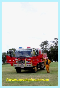 Bruce and the Drouin West Fire Brigade Tanker Bruce and the Drouin West Fire Brigade Tanker